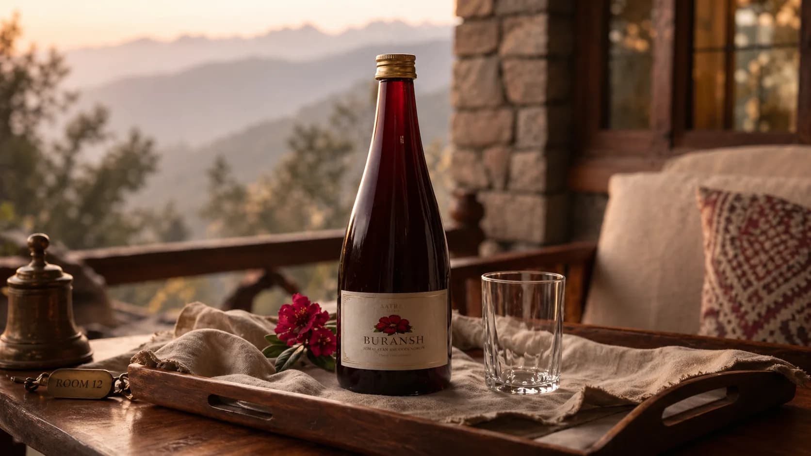BURANSH arrival setting in the Rhododendron landscape of Uttarakhand